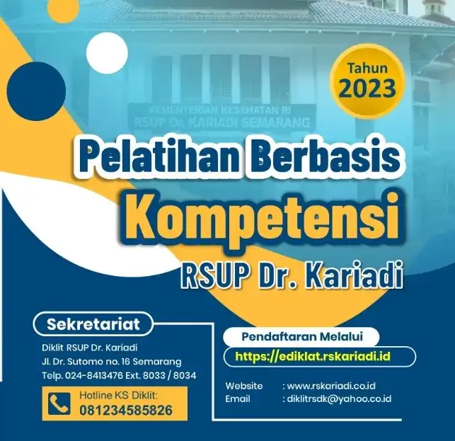 Gambar Konten Pelatihan RSUP Dr Kariadi Tahun 2023 Dipasarkan